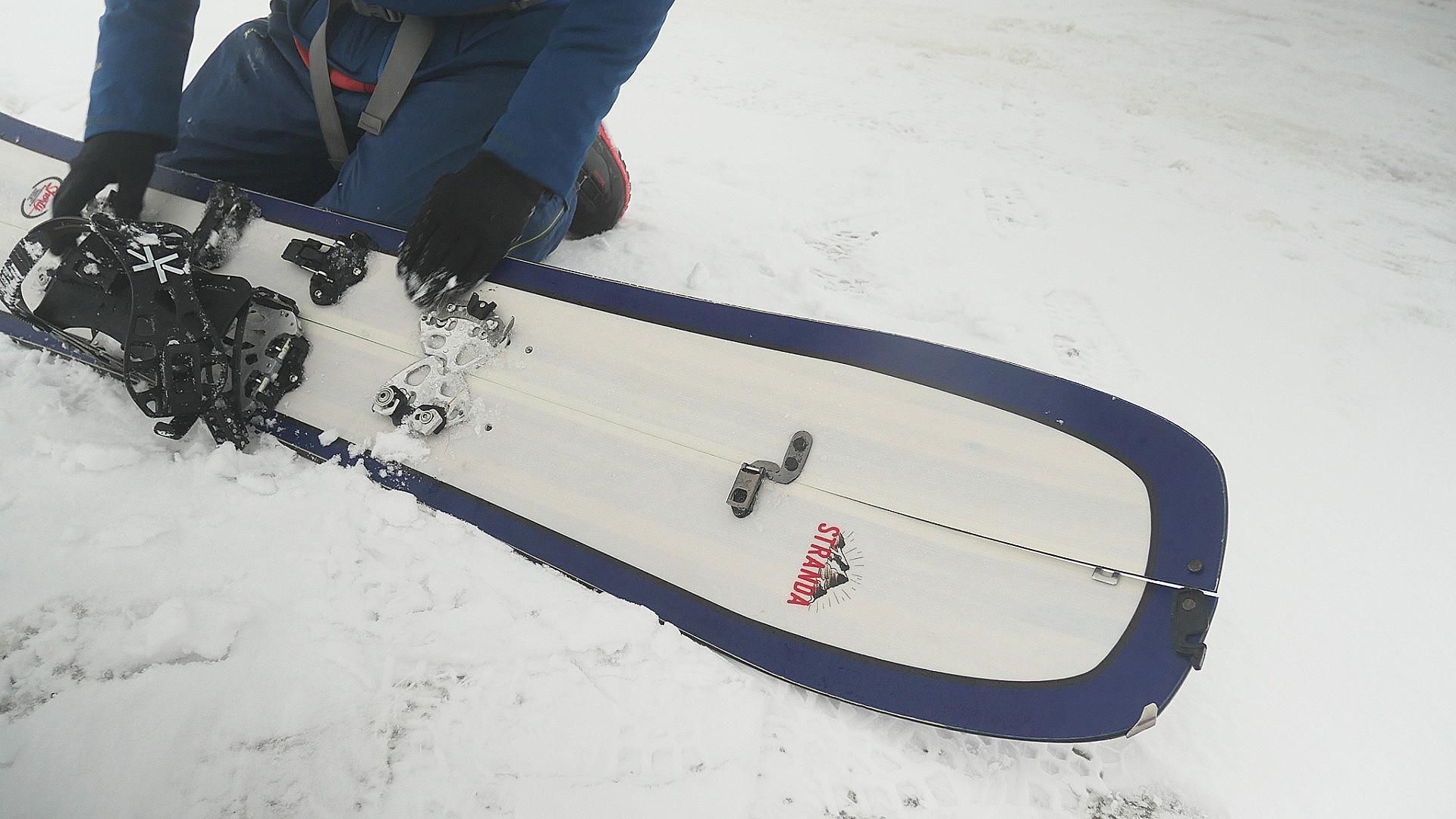 Stranda Shorty Backcountry Splitboard Changeover
