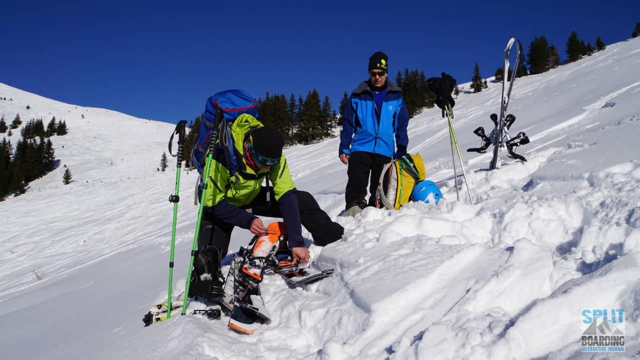 Union Expedition Umbau Hike-Mode im Schnee