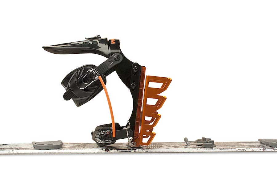 splitboard crampon mounted
