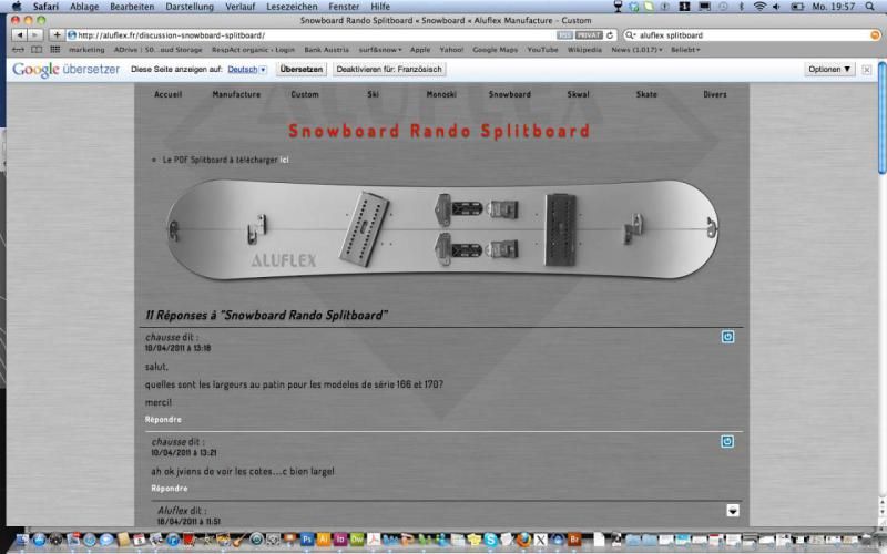 Splitboard Aluflex