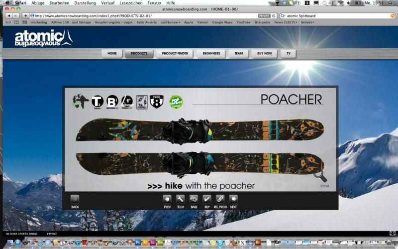Splitboard Atomic Poacher