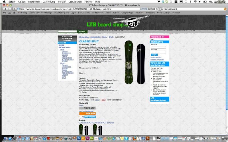 Splitboard ltb