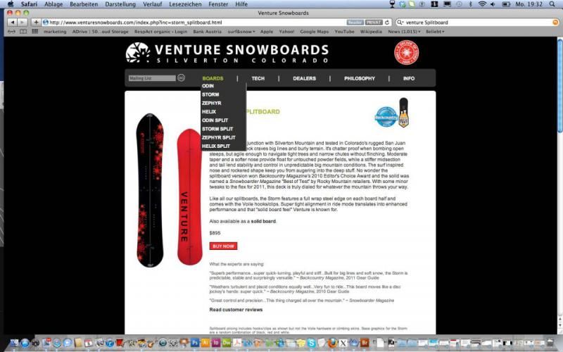 Splitboards Venture