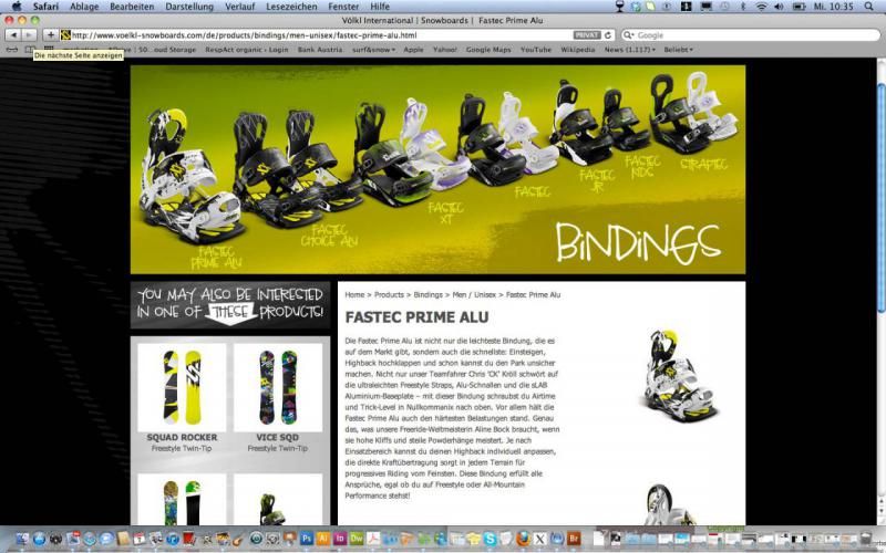 Snowboard Bindung Völkl Prime Alu
