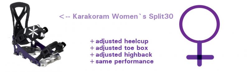 Women Splitboard Binding Karakoram Women Splitboard Binding Karakoram