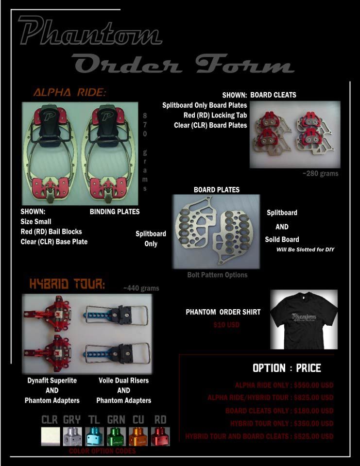 Phantom Splitboard Bindings Phantom Splitboard Bindings