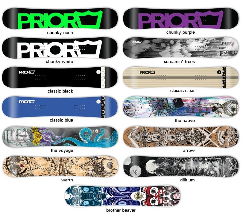 Prior Splitboards Designoptions 14-15